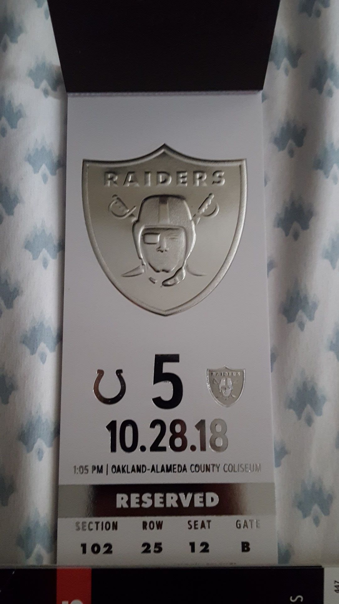 Raider tickets