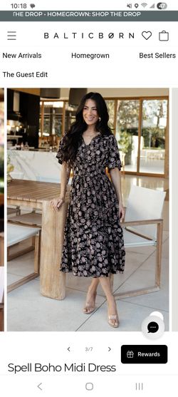 Boho Black Dress