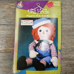 New Vintage 2002 Daisy Kingdom Raggedy Andy Doll Kit Sewing Pattern