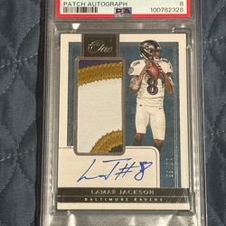 Lamar jackson autograph panini one