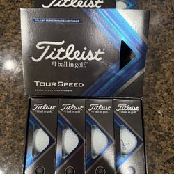 Brand New Titleist Tour Speed Balls