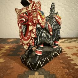Balinese Singa Barong Wooden Statue