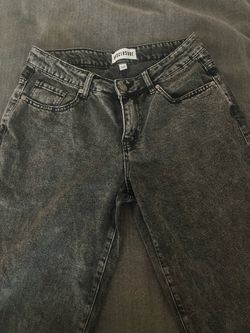 Black  Baggy Straight-Leg Jeans | Y2K Streetwear