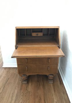 Antique oak desk