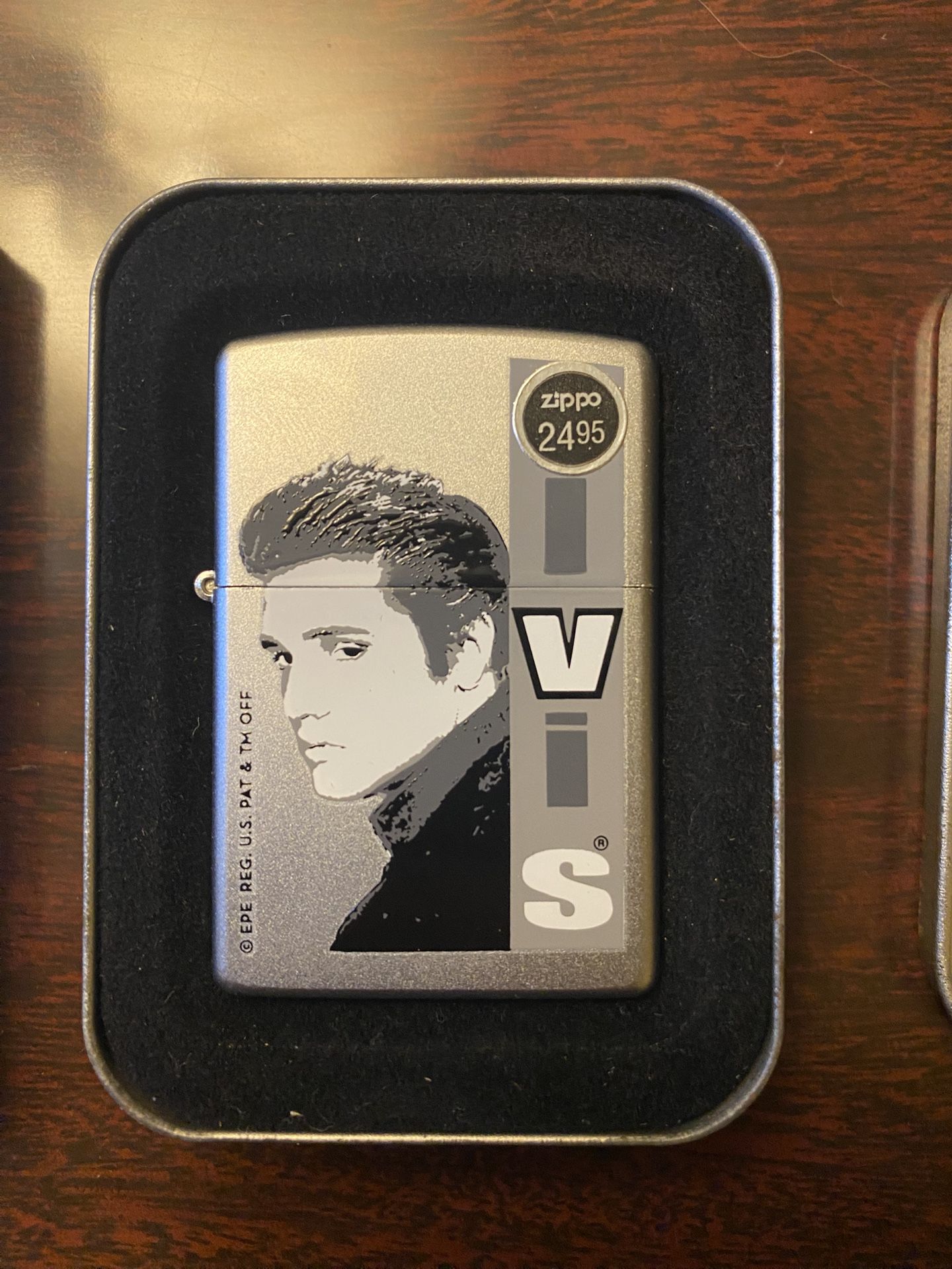 Elvis Zippo Lighter And Elvis Playing Cards