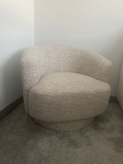 Beige Swivel Chair. New! 