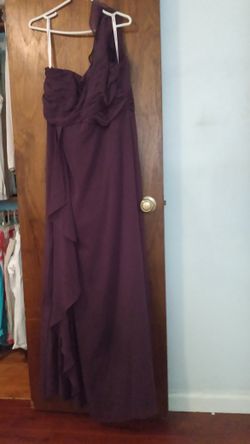 David's Bridal dress purple size 16