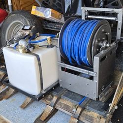 Pressure Washer Hose Reel And Tank