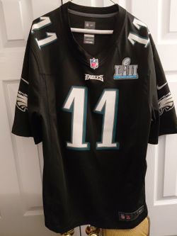 Philadelphia Eagles NFL Wentz 11 Superbowl Black Jersey