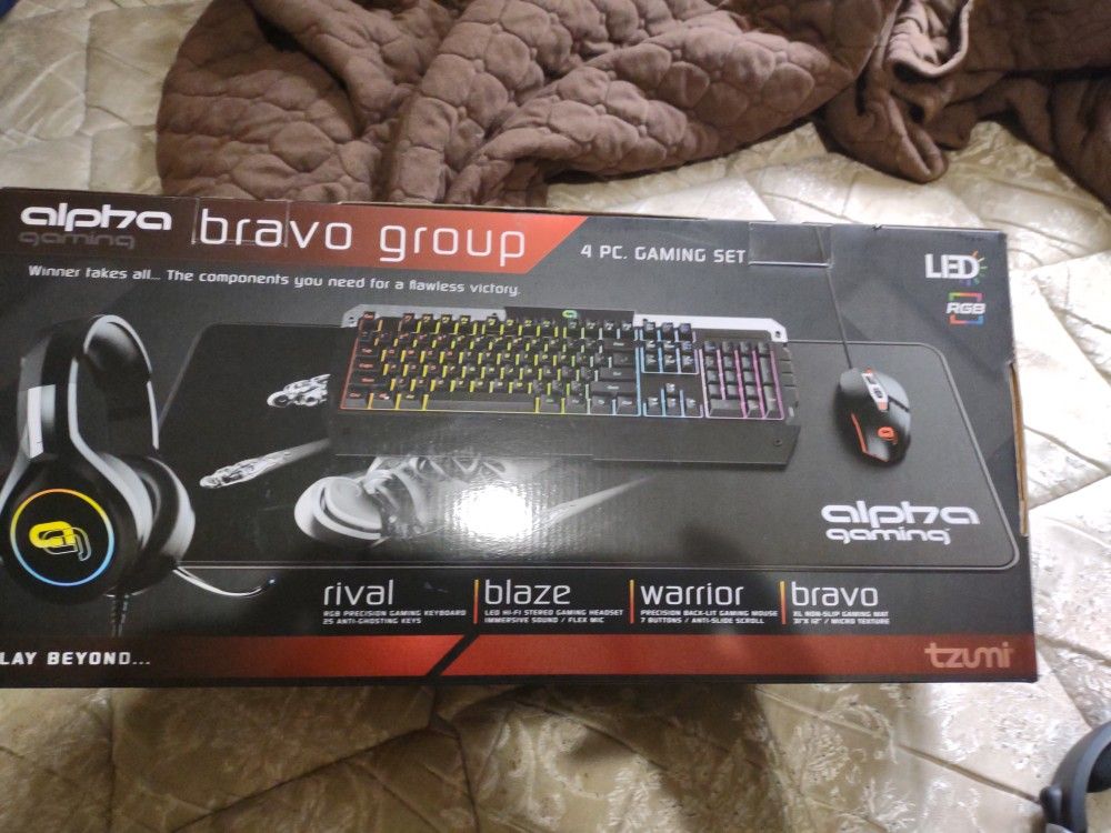 Alpha Gaming Bravo Group USB Pc Gaming Set Up