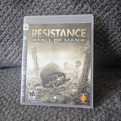 Resistance: Fall of Man (Sony PlayStation 3, 2006) Disc And Manuel