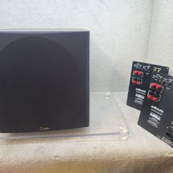 Polk Audio PSW505 Powered subwoofer sub +parts needs work