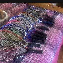 Tennis Rackets  14 $ 2/25$ And Racketball  Only 4$ Each