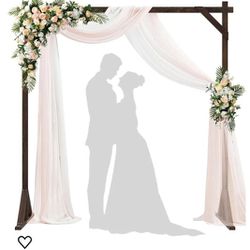 New Rustic Wood Wedding Arch Square / Backdrop Stand