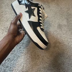 Black And White Bapesta Shoes