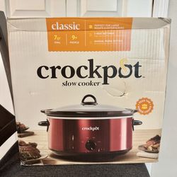 7 Qt. Crockpot Slow Cooker Red