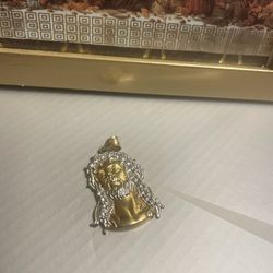 10k Gold Jesus Pendant 