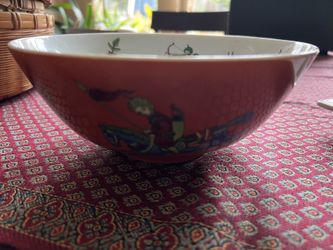 Seymour Mann large Bowl titled Persian Hunter Circa 1642