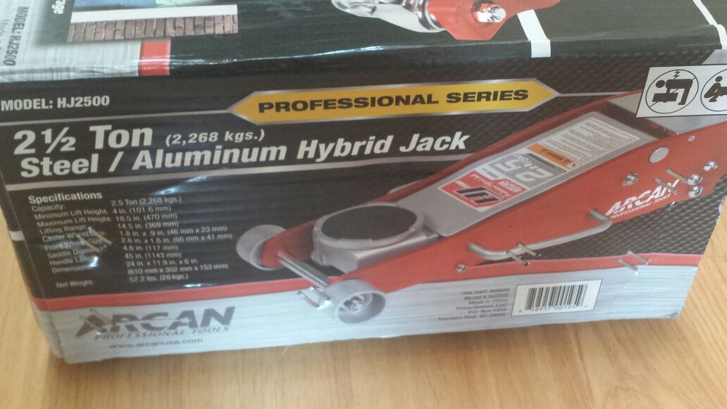 Arcan HJ2500 Professional Series 2 1/2 ton steel/aluminum hybrid floor jack