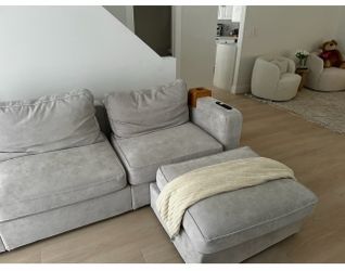 3 Seater + Ottoman love Sac Couch For Sale