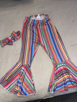 Fiesta Themed Bell Bottoms With Matching Now