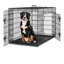 Yaheetech 48 inch Double Door Dog Crate