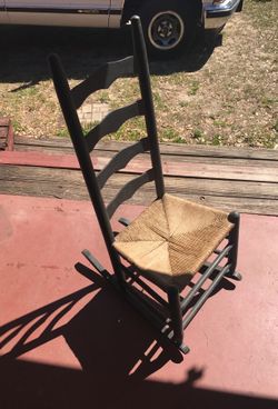 Ladder back rocking chair