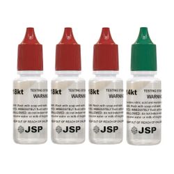 3 Bottles of JSP 14K & 1 Bottle of 18K Gold Acid Testing Solution Jewelry Test Tester Precious