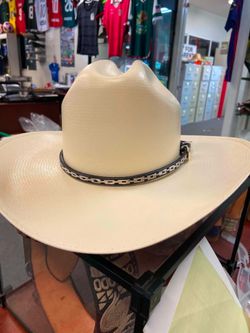 Sombrero de Palma de 5000X con toquilla de plata original