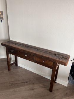 Rustic Wooden Entry table