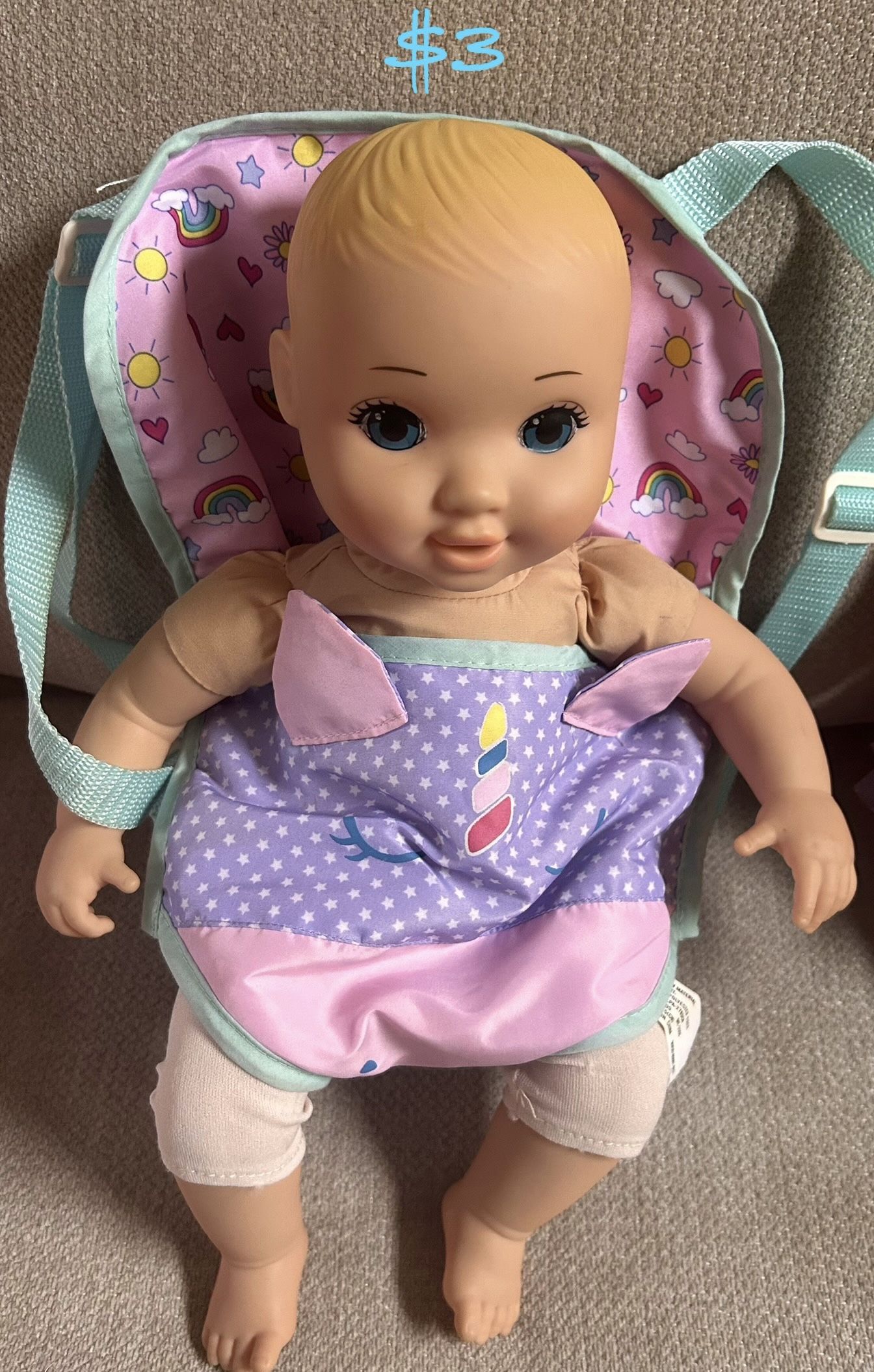 High Chair & Doll Gently Used $12