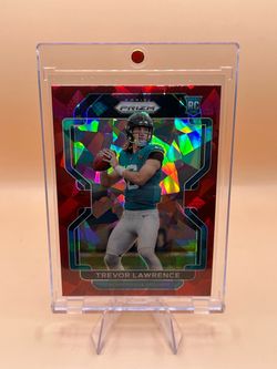 2021 Trevor Lawrence red crack ice Prizm rookie card🔥
