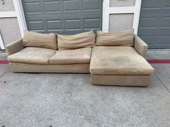 Crate&Barrel Vintage style Sectional Couch