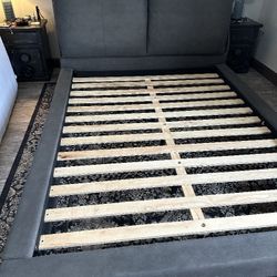 Queen Bed Frame W/outlets