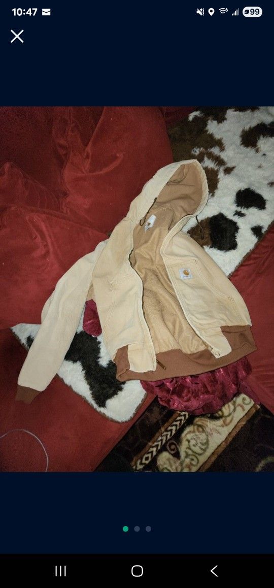 vintage carhartt jacket size small mens