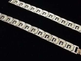 Fashion Silvertone bling bracelets