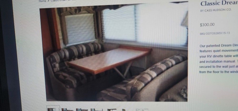 Cass-Hudson Dream Dinette Table to Bed Conversion Kit
