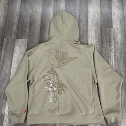 Small - Travis Scott Cactus Jack X Jordan Pullover Hoodie - Khaki - SS21