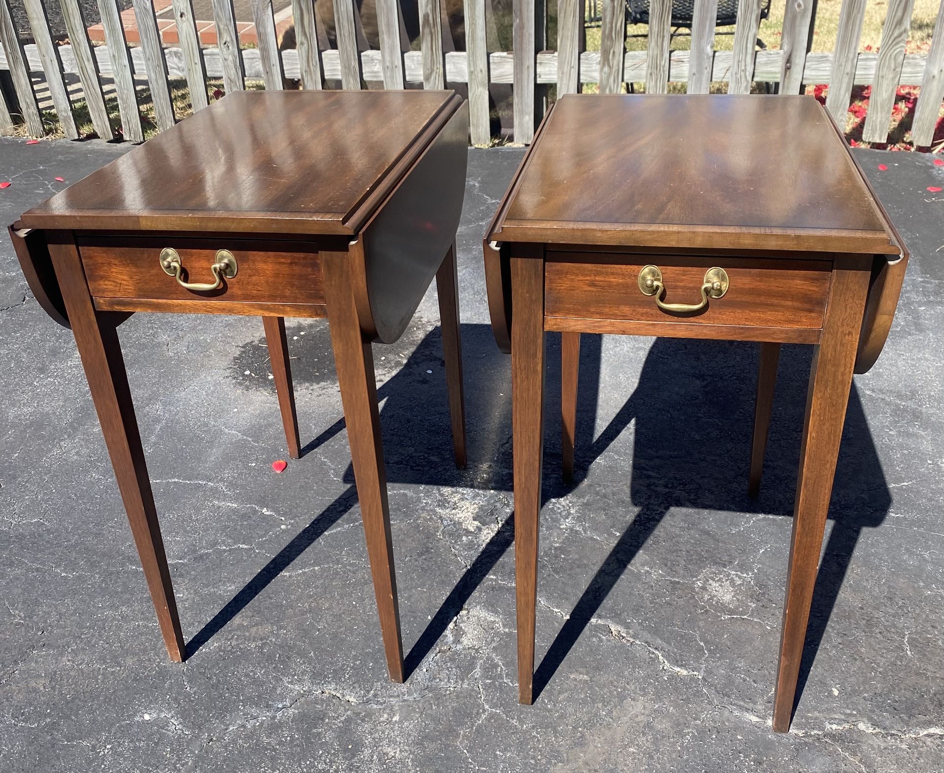 Henkel Harris Mahogany Set Of End Tables