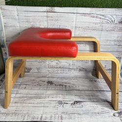 FeetUp Trainer Original Yoga Strength Bench for Headstand Inversions Classic Red