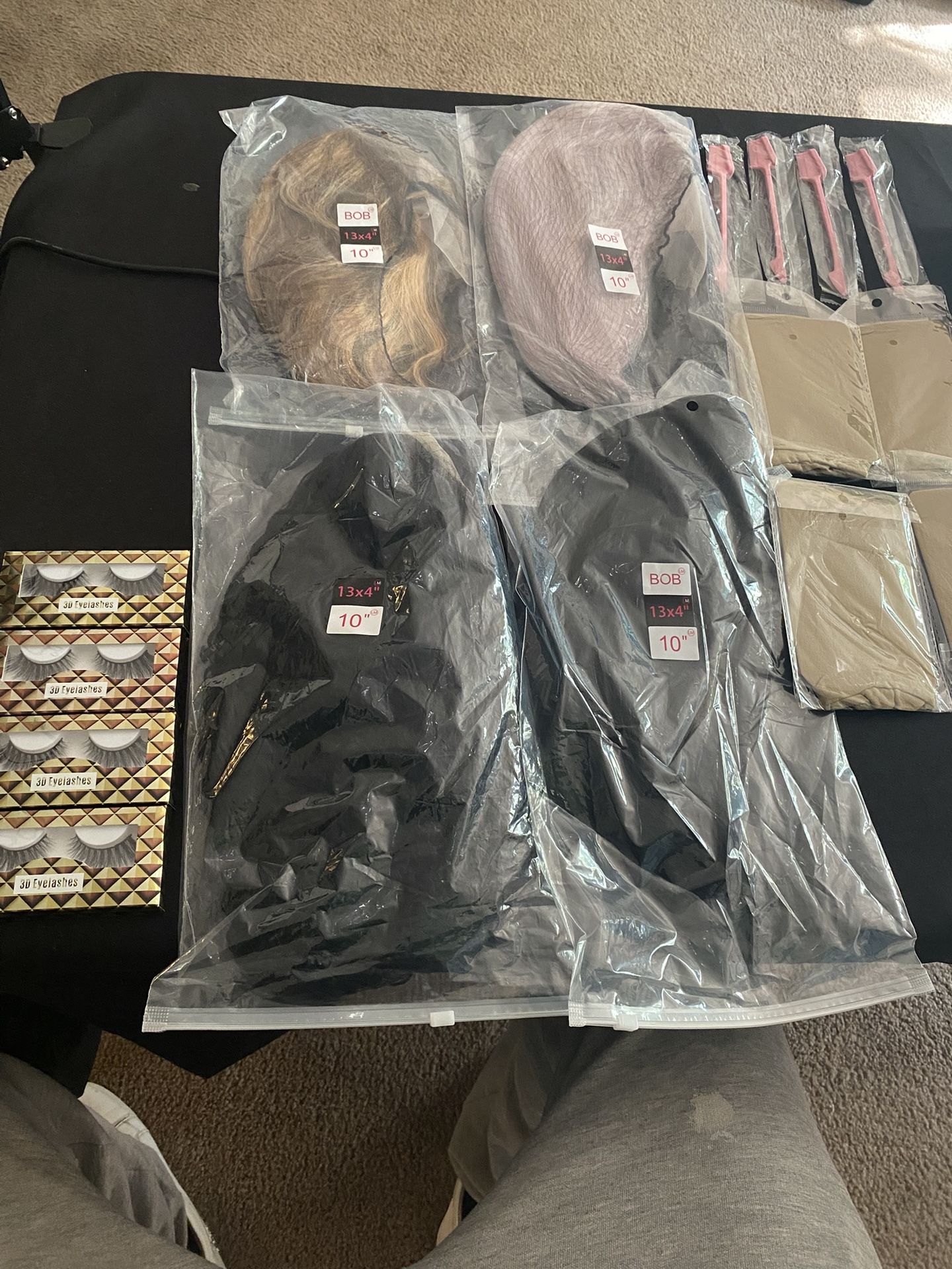 Wigs & Eyelashes Bundle Set