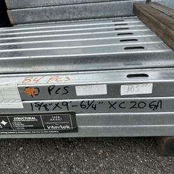 1-5/8” Steel Stud with 1-5/8” Flange 20 Gauge @ 9’ 6-1/4”