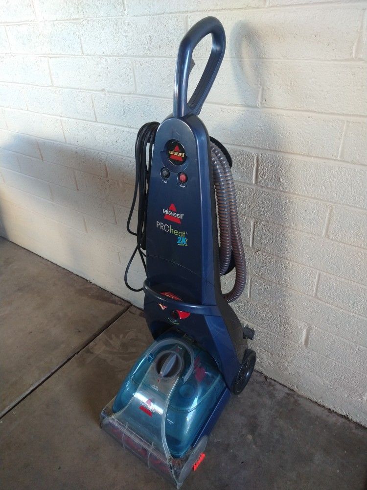 BISSELL - PROheat2X Bagless Upright Deep Cleaner - Blue Illusion.