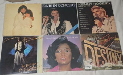 Used Vinyl Collection Elvis Diana Ross Kenny Rodgers  Jackson's