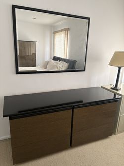 Vintage Woodburl 8 drawer dresser