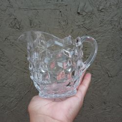 Crystal Sugar & Creamer.  excellent Condition