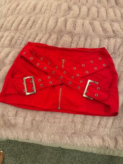 Red Mini Skirt