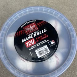 Baseballs 2 Dozen (24) 12u Balls W/ Bucket