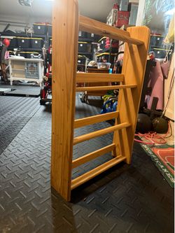 Wooden bookshelf
