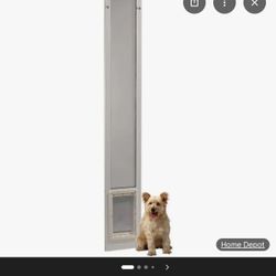 Original 5 in. x 7 in. White FastFit Patio Insert Pet Door for 77.6 in. to 80.4 in. Tall Sliding Patio Door 